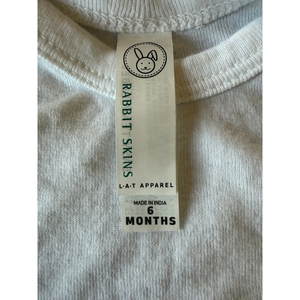 Rabbit Skins Baby 6 Months White I'm Cute and Dim Sum Dumpling Bodysuit RN 60626